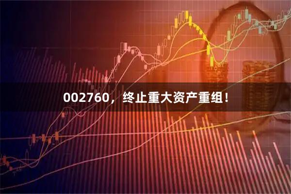 002760，终止重大资产重组！